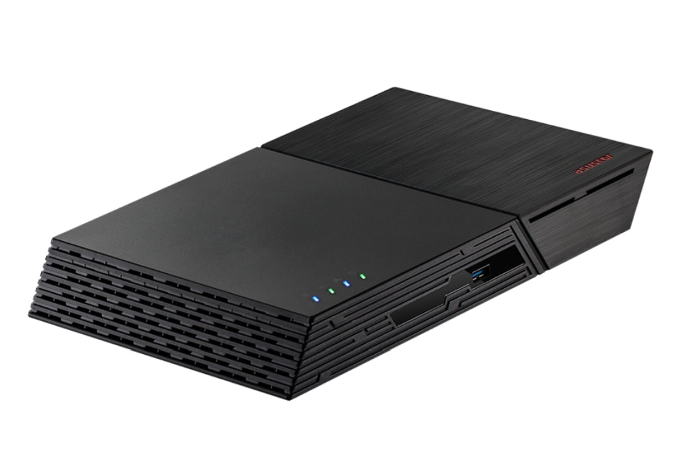 Asustor Flashstor 6 FS6706T, 6 Bay NAS, Quad-Core 2.0GHz, Dual 2.5GbE Ports, 4GB RAM DDR4, Six M.2 SSD Slots, (Diskless), HDMI 2.0b+ Infrared Receiver, Black