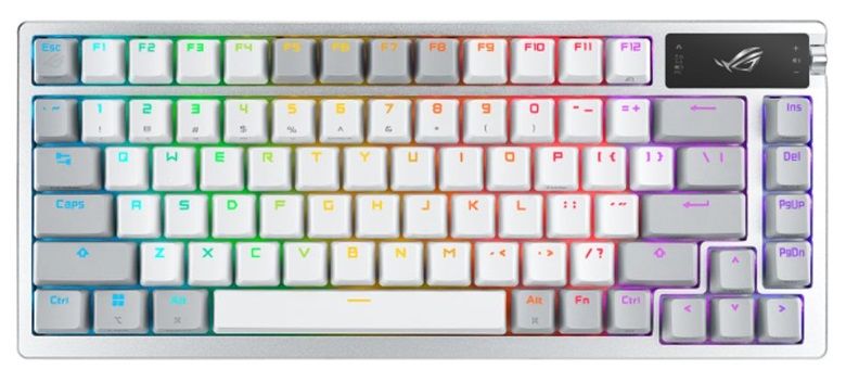 ASUS ROG Azoth Wireless Gaming Keyboard - ROG NX Mechanical Switch Snow