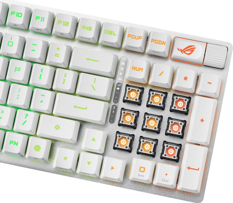 ASUS ROG Strix Scope II 96 Wireless Gaming Keyboard - Moonlight White