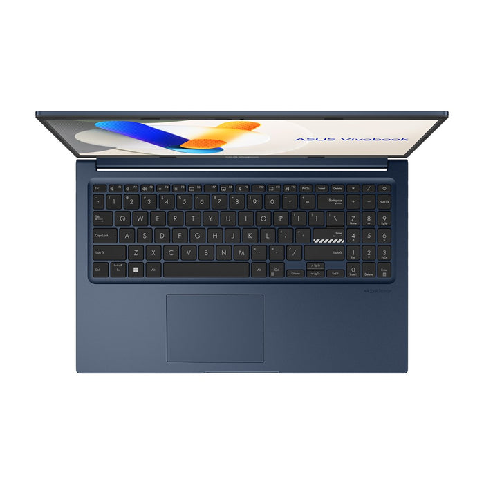 ASUS Vivobook 15 X1504VA-BQ4281W Core 3 100U 15.6" FHD IPS-level display 250 nits 60 Hz AG 16 GB DDR5 512 GB SSD Intel Graphics WLAN + Bluetooth 720p webcam 42 Wh battery Windows 11 Quiet Blue