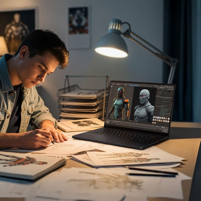 ASUS ProArt P16 H7606WR-SE058X Ryzen AI 9 HX 370 16.0"4K 120Hz 1600nits AR LBL 32GB LPDDR5X SSD1TB GeForce RTX 5070 Ti 12GB CamFHD 90WHrs W11Pro Aluminum Nano Black