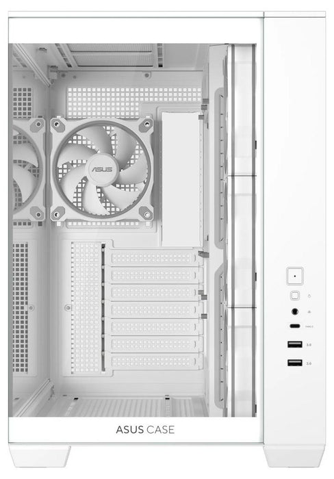 Box ASUS A32 PLUS Tempered Glass + 4 ARGB Fans - White