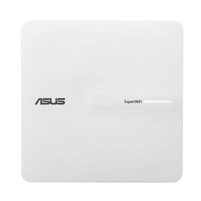 Asus Business PoE Access Point ExpertWiFi EBA63, AX3000, Dual-Band, Quad-Core 1.7GHz CPU, 256MB/512MB Flash/RAM, Gigabit, OFDMA, Beamforming, WPA, WPS, SSH, 5 SSIDs, SDN, PoE & PoE+, wall mounting/ceiling,White