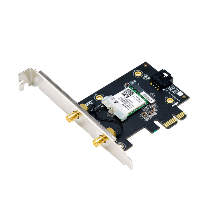 Asus PCI-E Adapter, PCE-AXE5400, AXE5400, Tri-Band, Bluetooth 5.2, WPA3, OFDMA, MU-MIMO