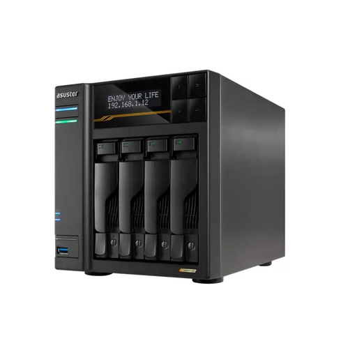 Asustor Lockerstor 4 Gen3 AS6804T 4 Bay NAS AMD Ryzen Embedded Quad-Core 2.3GHz (burst up to 3.8GHz) Dual USB 4 Ports