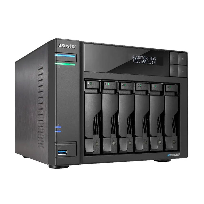 Asustor LOCKERSTOR 6 NAS Desktop Intel® Celeron® N5105 8 GB DDR4 HDD ADM Black - NAS files hardware