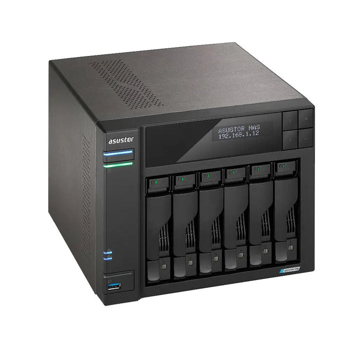 Asustor LOCKERSTOR 6 NAS Desktop Intel® Celeron® N5105 8 GB DDR4 HDD ADM Black - NAS files hardware