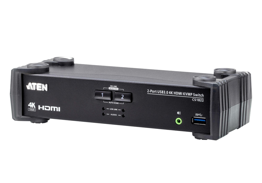 KVMP switch ATEN CS1822, 2-port, 4K, USB 3.0, HDMI Audio