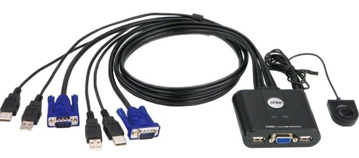 KVM switch ATEN CS22U, 2x 1, USB
