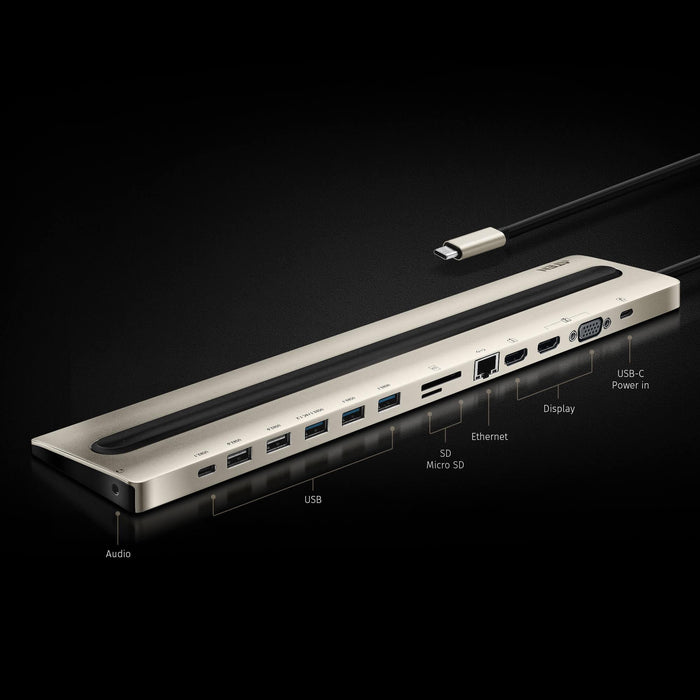 Docking station ATEN UH3237, USB-C, Power Pass-Through