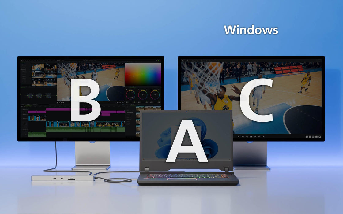 ATEN Docking 11-in-1 USB-C Multiport Dock + Power Pass-Through, 2 x HDMI, LAN, 3.5mm, USB-C, SD Card, microSD, 3 x USB 3.2