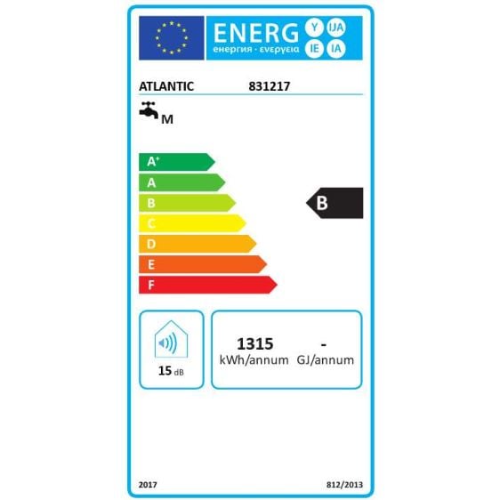 Boiler ATLANTIC Vertigo Steatite Wi-Fi 50 silver