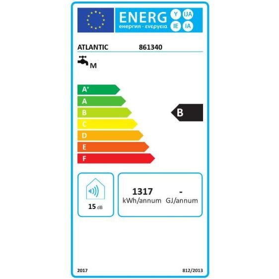 Boiler ATLANTIC Steatite Cube Wi-Fi 100 Silver