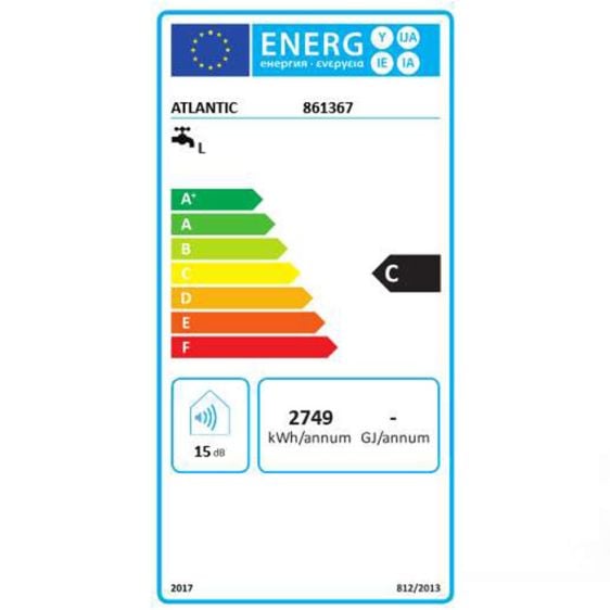 Boiler ATLANTIC Steatite Turbo S 100 liters, 2100 W