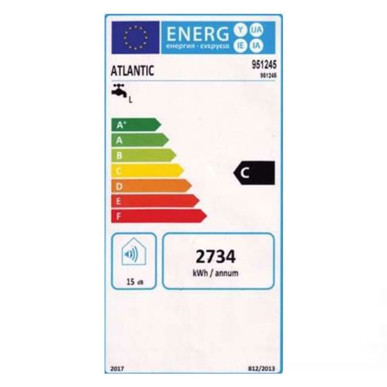 Boiler ATLANTIC O'Pro Turbo Slim 80 liters