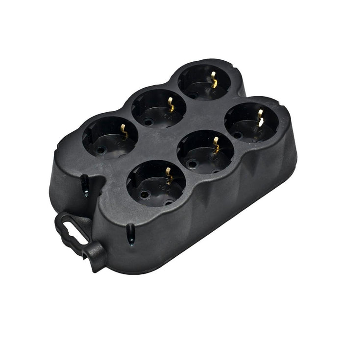 RUBBERIZED SWITCH 6 SOCKETS WITHOUT CABLE