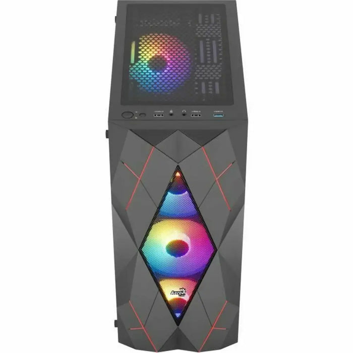 ATX Semi-tower Box Aerocool Black - Компютър Мрежи и компоненти<<<Компютри| Електроника<<<BigBuy&&&Системни
