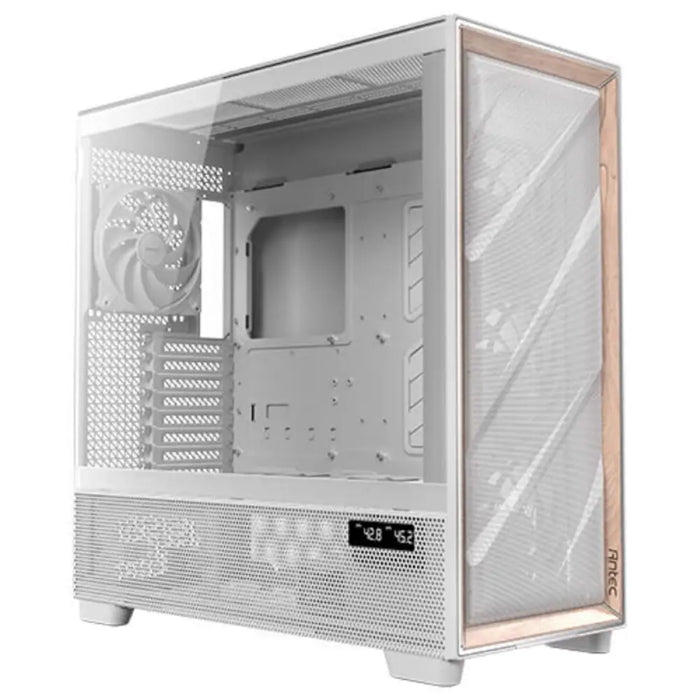 ATX Semi-tower Box Antec FLUX PRO White EUV White Wood - Компютър Мрежи и компоненти<<<Компютри|