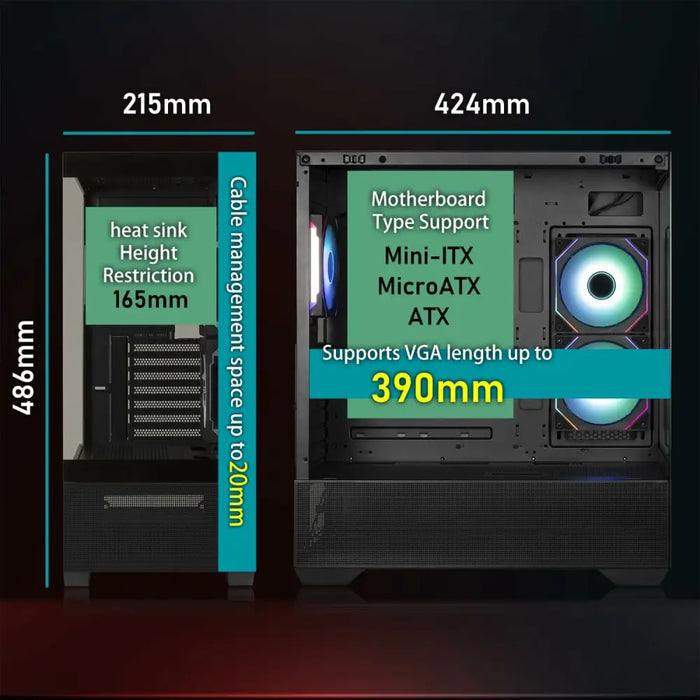 ATX Semi-tower Box BitFenix CETO Basic White - Компютър Мрежи и компоненти<<<Компютри| Електроника<<<BigBuy&&&Системни