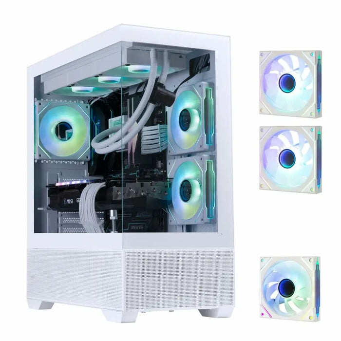ATX Semi-tower Box BitFenix CETO Basic White - Компютър Мрежи и компоненти<<<Компютри| Електроника<<<BigBuy&&&Системни