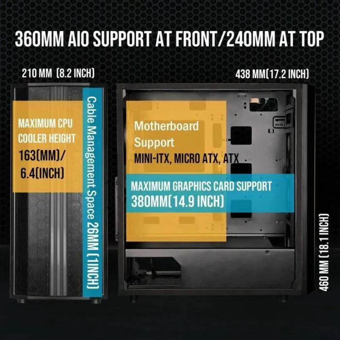 ATX Semi-tower Box BitFenix - Компютър Мрежи и компоненти<<<Компютри| Електроника<<<BigBuy&&&Системни