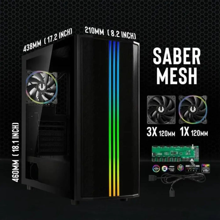 ATX Semi-tower Box BitFenix - Компютър Мрежи и компоненти<<<Компютри| Електроника<<<BigBuy&&&Системни