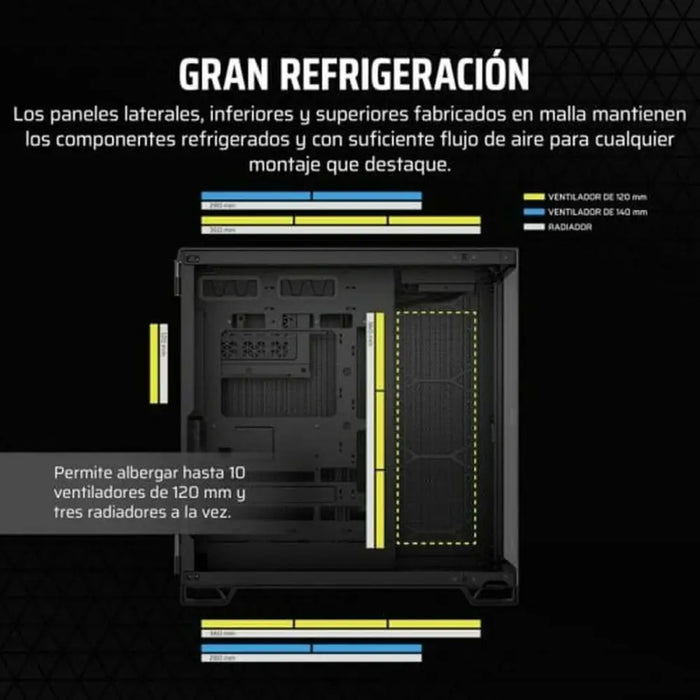 ATX Semi-tower Box Corsair 6500X Black - Компютър Мрежи и компоненти<<<Компютри| Електроника<<<BigBuy&&&Системни