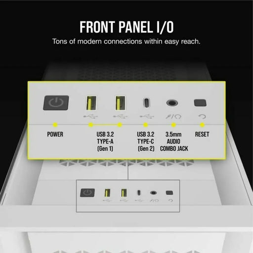 ATX Semi-tower Box Corsair CC-9011310-WW White - Компютър Мрежи и компоненти<<<Компютри|