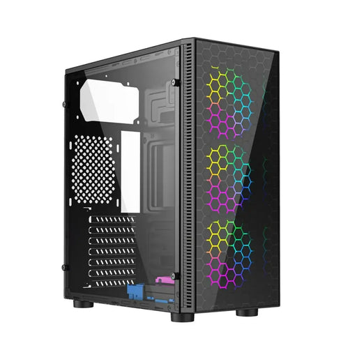 ATX Semi-tower Box GEMBIRD CCC-FC-500 Black Multicolour - Системни Единици<<<Компютър Мрежи и компоненти<<<Компютри|