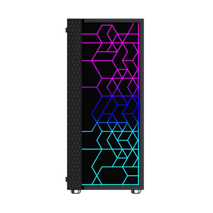 ATX Semi-tower Box GEMBIRD Fornax 2500 ARGB Black Multicolour - Computer casesOBU-OBU<<<CasesOBU<<<ActionPL&&&Компютър