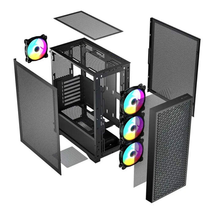 ATX Semi-tower Box Logic AT-DART-PRO-ARGB-10 Black - Системни Единици<<<Компютър Мрежи и компоненти<<<Компютри|