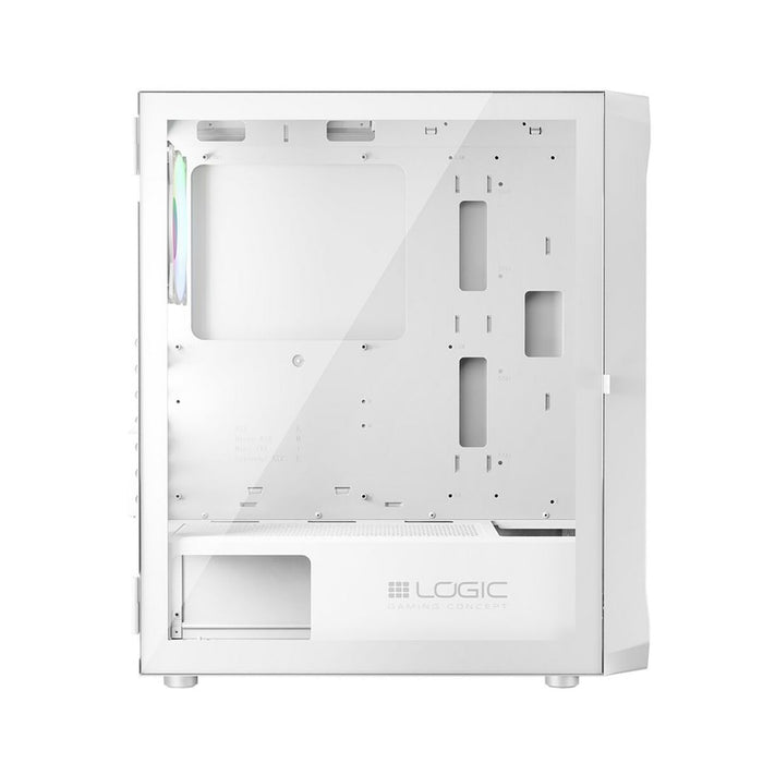 ATX Semi-tower Box Logic PORTOS ARGB White Black - Системни Единици<<<Компютър Мрежи и компоненти<<<Компютри|