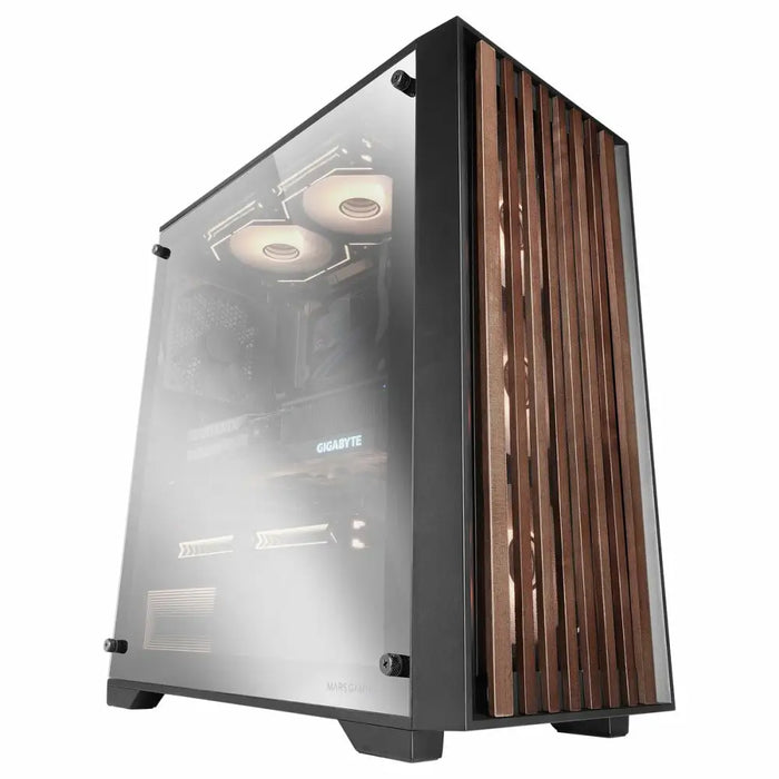 ATX Semi-tower Box Mars Gaming MCWOODDC Black - Компютър Мрежи и компоненти<<<Компютри| Електроника<<<BigBuy&&&Системни