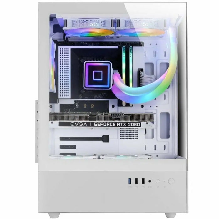 ATX Semi-tower Box Mars Gaming MCXOW White - Системни Единици<<<Компютър Мрежи и компоненти<<<Компютри|