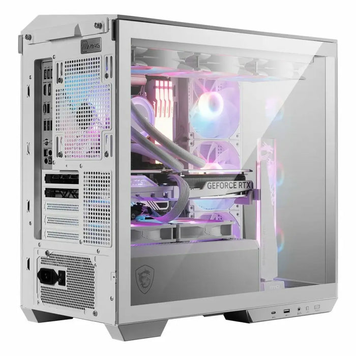 ATX Semi-tower Box MSI MAG PANO M100R PZ White - Компютър Мрежи и компоненти<<<Компютри|