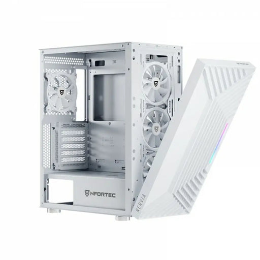 ATX Semi-tower Box Nfortec NF-CS-NERVIA-W White - Компютър Мрежи и компоненти<<<Компютри|