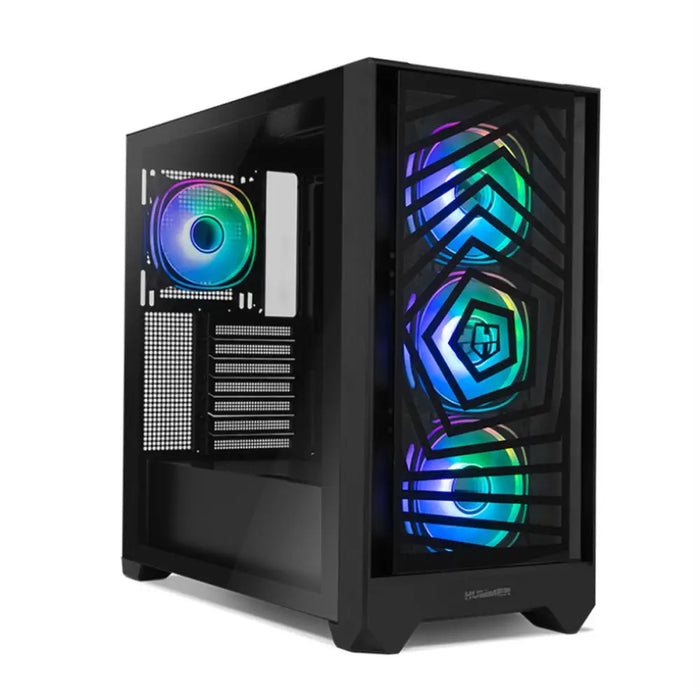 ATX Semi-tower Box Nox-Xtreme NXHUMMERPLASMA Black - Компютър Мрежи и компоненти<<<Компютри|