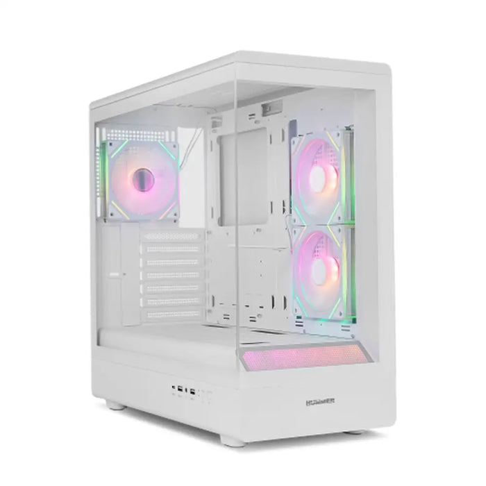 ATX Semi-tower Box Nox-Xtreme NXHUMMERSIGNAWH White - Компютър Мрежи и компоненти<<<Компютри|