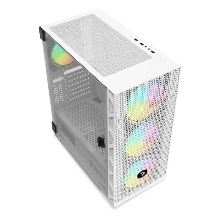 ATX Semi-tower Box Savio RAPTOR WHITE X1 Black Multicolour - Системни Единици<<<Компютър Мрежи и компоненти<<<Компютри|