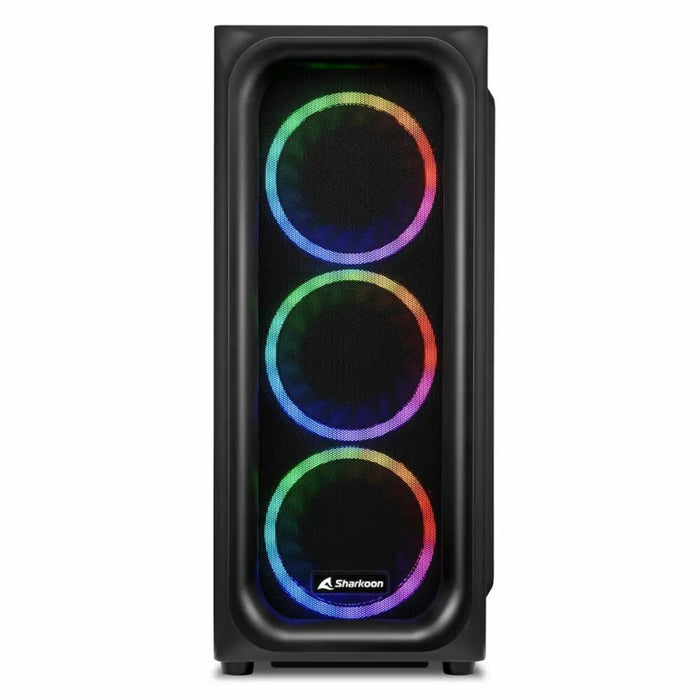 ATX Semi-tower Box Sharkoon TK5M RGB ATX Black - Компютър Мрежи и компоненти<<<Компютри|
