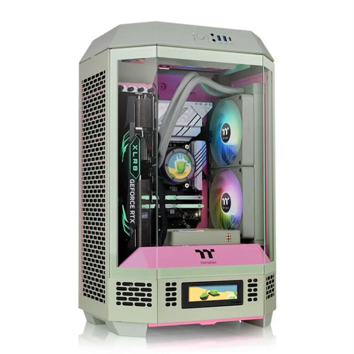 ATX Semi-tower Box THERMALTAKE Tower 300 Matcha Plum - Компютър Мрежи и компоненти<<<Компютри|
