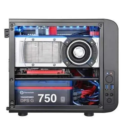ATX Semi-tower Box THERMALTAKE Core V1 Black - Системни Единици<<<Компютър Мрежи и компоненти<<<Компютри|