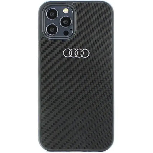 Audi Carbon Fiber iPhone 12/12 Pro 6.1’’ black/black hardcase AU-TPUPCIP12P-R8/D2-BK - Cell phone cases