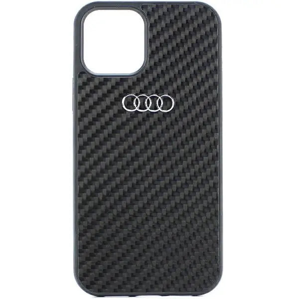 Audi Carbon Fiber iPhone 12/12 Pro 6.1’’ black/black hardcase AU-TPUPCIP12P-R8/D2-BK - Cell phone cases