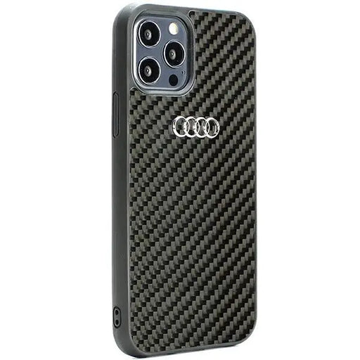Audi Carbon Fiber iPhone 12/12 Pro 6.1’’ black/black hardcase AU-TPUPCIP12P-R8/D2-BK - Cell phone cases