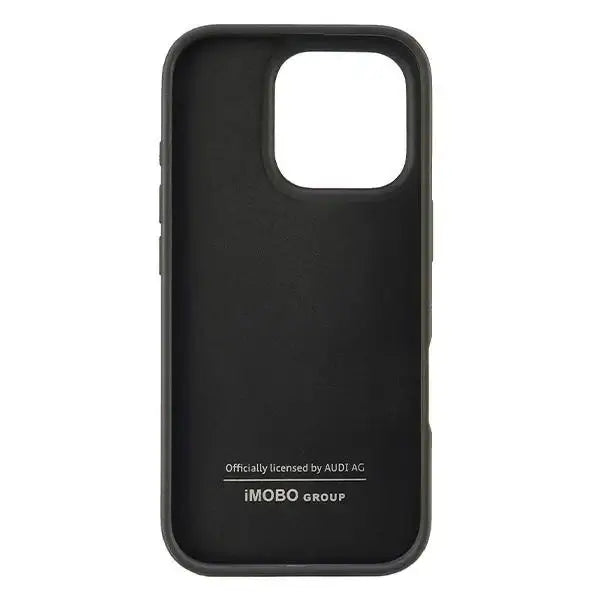 Audi Carbon Fiber Stripe iPhone 16 Pro 6.3’’ black/black hardcase AUS-TPUPCIP16P-R8/D1-BK - Cell phone cases