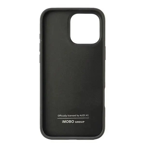 Audi Carbon Fiber Stripe iPhone 16 Pro Max 6.9’’ black hardcase AUS-TPUPCIP16PM-R8/D1-BK - Cell phone cases