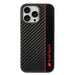 Audi Carbon Fiber Stripe iPhone 16 Pro Max 6.9’’ black hardcase AUS-TPUPCIP16PM-R8/D1-BK - Cell phone cases