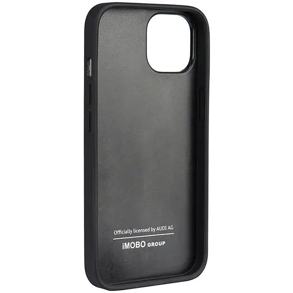 Audi Genuine Leather iPhone 14 6.1’’ black/black hardcase AU-TPUPPCIP14-Q8/D1-BK - Cell phone cases