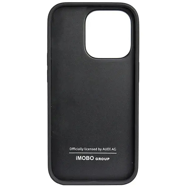 Audi Genuine Leather iPhone 14 Pro 6.1’’ black/black hardcase AU-TPUPPCIP14P-Q8/D1-BK - Cell phone cases